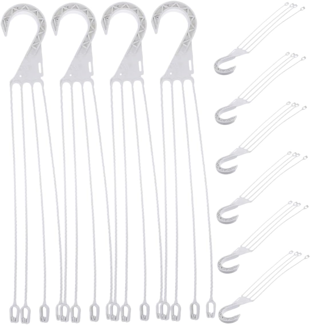 Kisangel 10Pcs Hanging Basket Hooks Resin Plant Pot Hangers for outside Plants Sturdy and Portable Hanging Flowerpot Hooks for Garden Pots and Gardening Supplies image number 1
