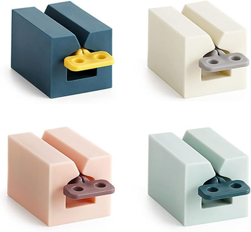Rolling Tube Toothpaste Squeezer Toothpaste Seat Holder Stand Rotate Toothpaste Dispenser, 4Pcs Toothpaste Tube Squeezer with Rolling Toothpaste Squeezers Holder Holder Rotate Toothpaste Dispenser