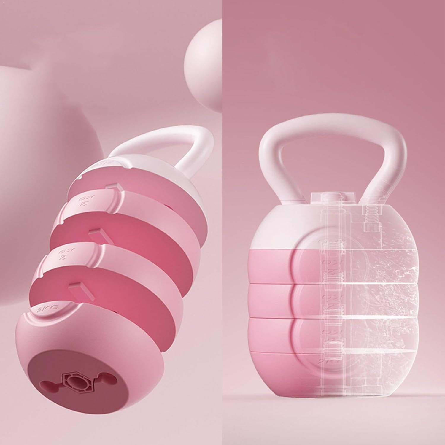 Strength Training Kettlebells, Weights, Kettlebells, Kettlebells, Adjustable Kettlebells, Soft Adjustable Kettlebells for Strength Training Kettlebells Home Training for Men and Women image number 4