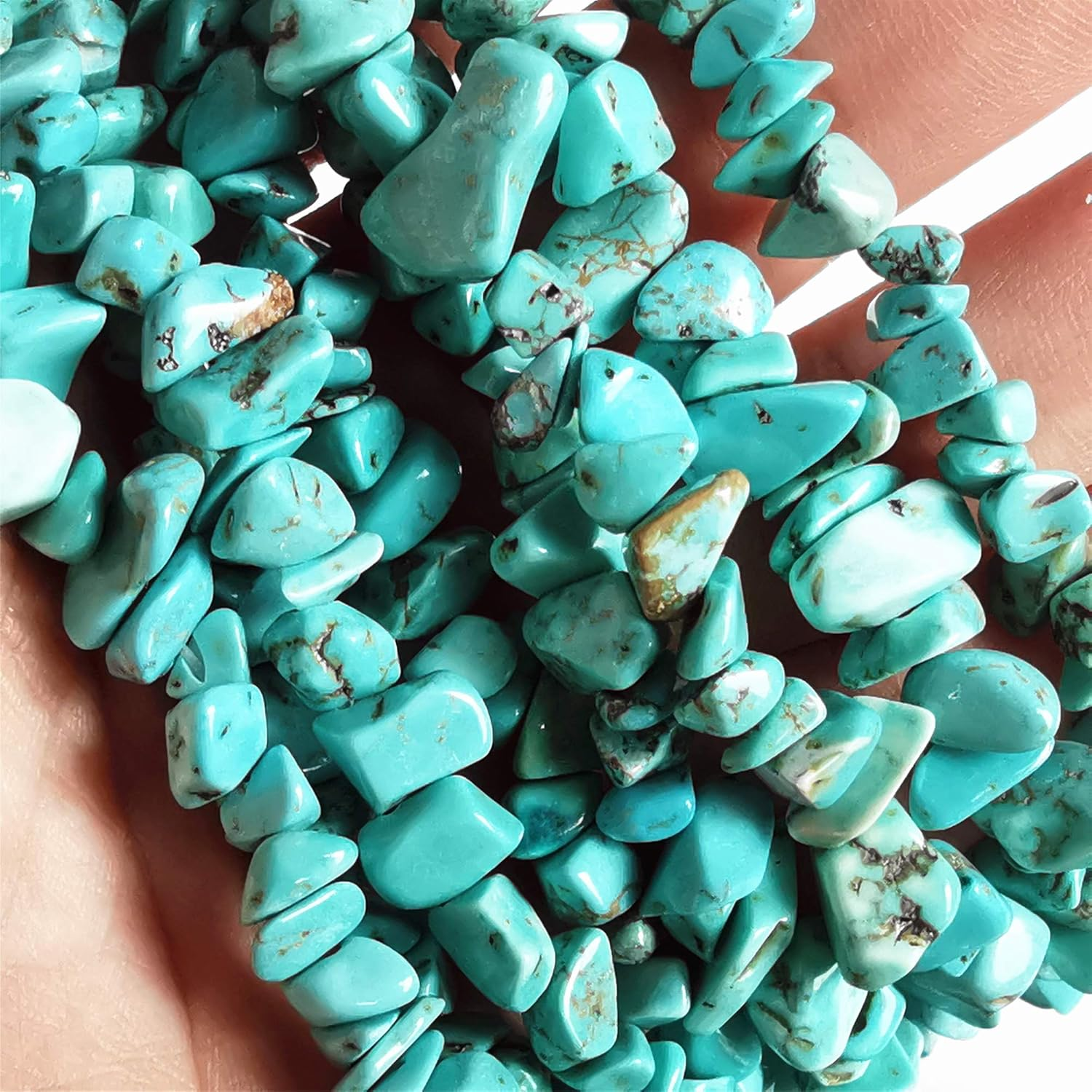 5-10Mm Natural Citrineirregular Tumbled Chip Beads for Jewelry Making, Healing Crystal Drilled Loose Bead Strand DIY Craft Supplies(3 Strands)