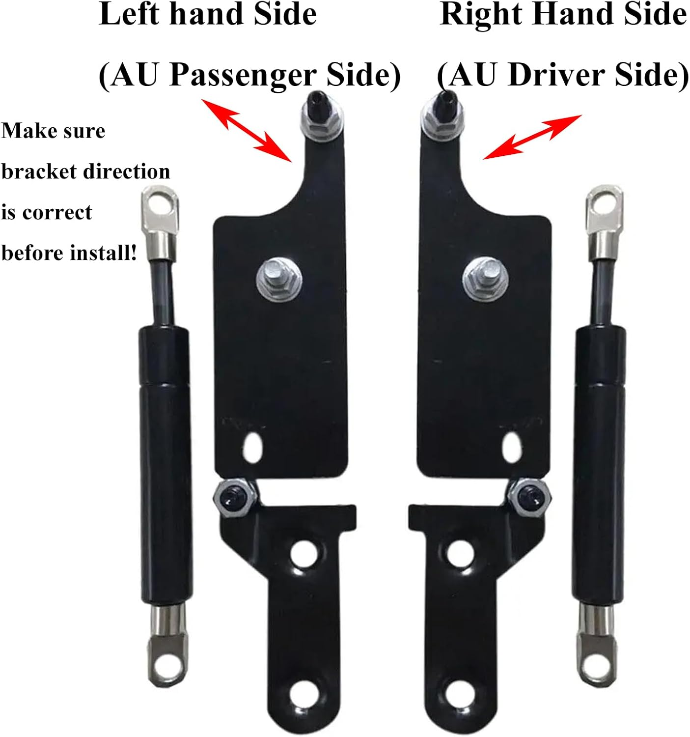 AONNOUS Pair Tailgate Assist Slowdown Struts Kit Fit for Toyota Hilux GUN125 GUN126 Rogue SR SR5 Rugged X Rear Trunk image number 1