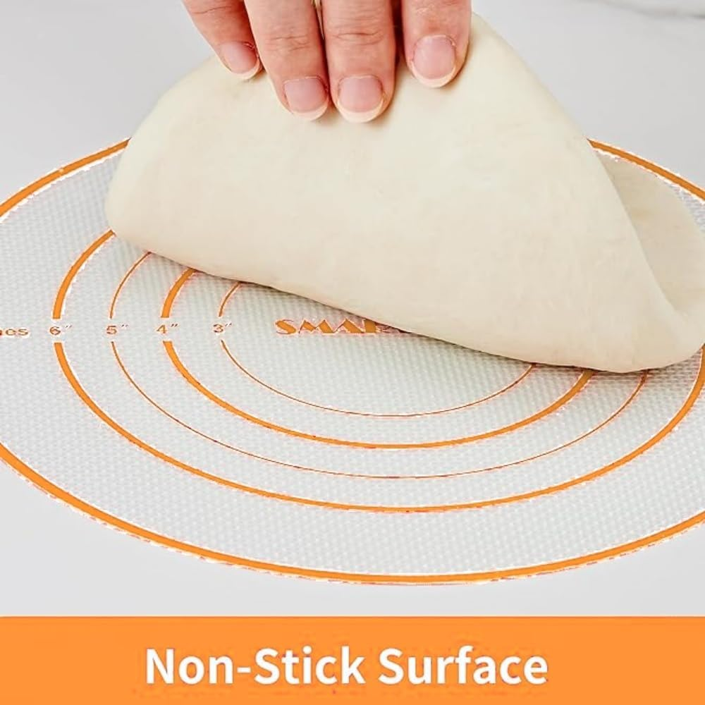 2 PCS Silicone Bread Sling for Dutch Oven, Oven Liners, Heat Resistant Non-Stick & Easy Clean, Reusable Bread Baking Mat with Long Handles, for Transferable Dough Pastry, Placing Bread,2 Colors image number 4
