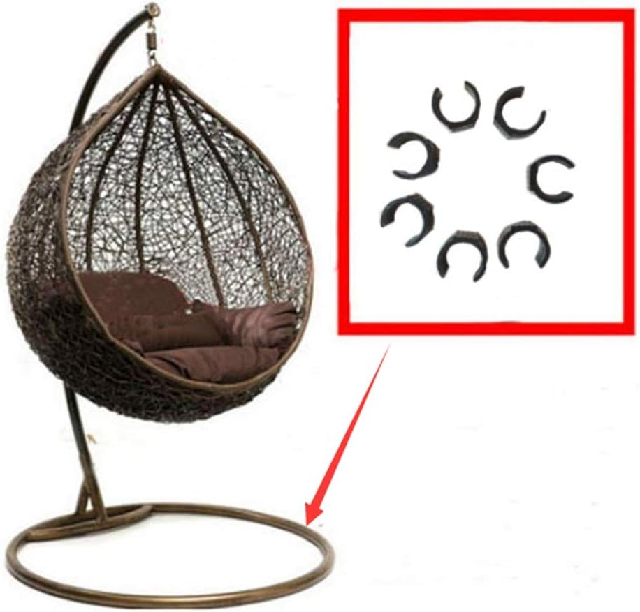 Mkki 7Pcs Hammock Chair Anti-Friction Pad Plastic Slider Glide Pad Floor Protector for Hanging Basket Chairs Hammock Leg Feet Base
