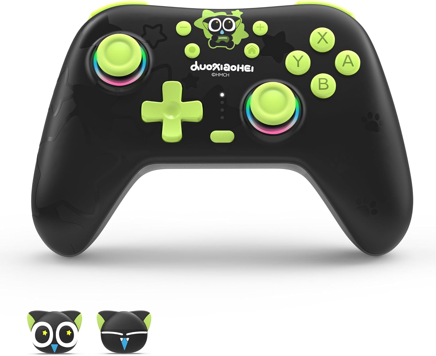 Geekshare Game Controller for Switch 2/Switch/Pc/Ios/Android, Wireless Bluetooth & Wired, 1000Mah Battery, 6-Axis Gyro, Dual Vibration, RGB Light - the HEI Series image number 5