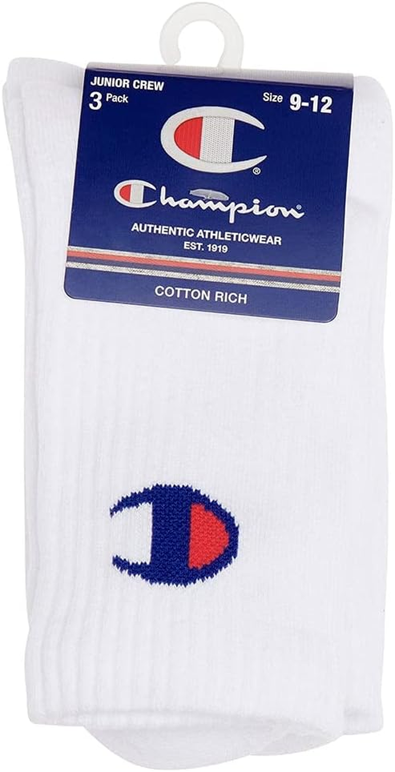 Champion Kids C Logo Crew Socks (3 Pack)