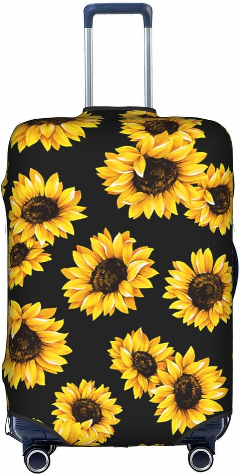 Spring Sunflowers Flowers Luggage Cover Anti-Scratch Suitcase Protector Fits 18-32 Inch Luggage image number 1