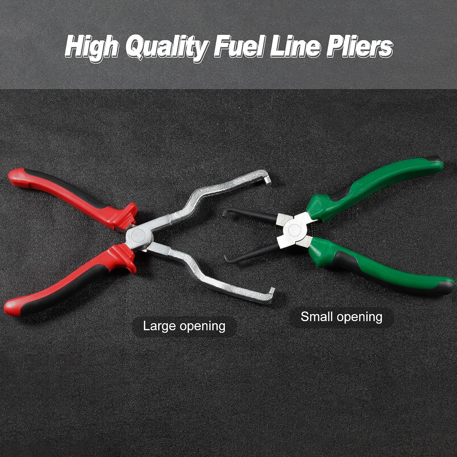 7 Inch Fuel Line Pliers - Filter Removal Tool with TPR Handles, In-Line Hose Pipe Clip Disconnect Pliers for Auto Maintenance image number 1