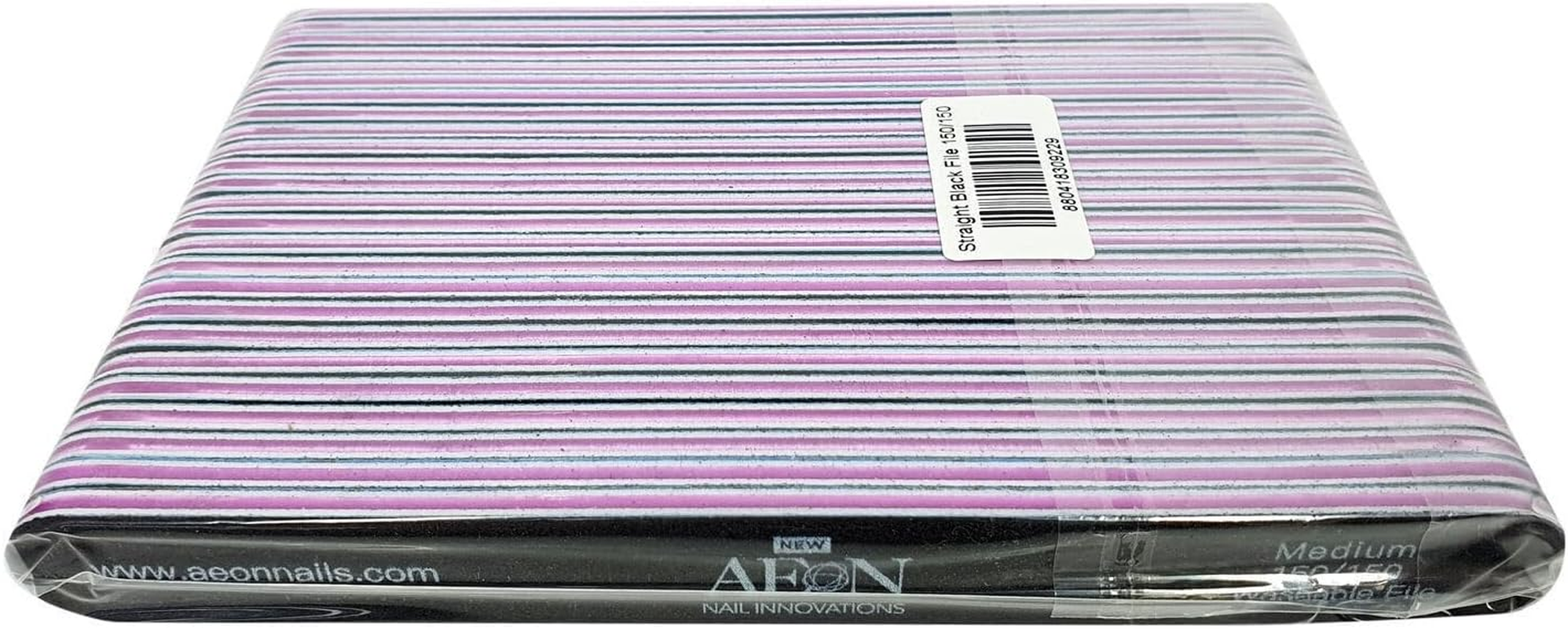Aeon - Nail Files Black Straight Medium 150/150 25 Pcs