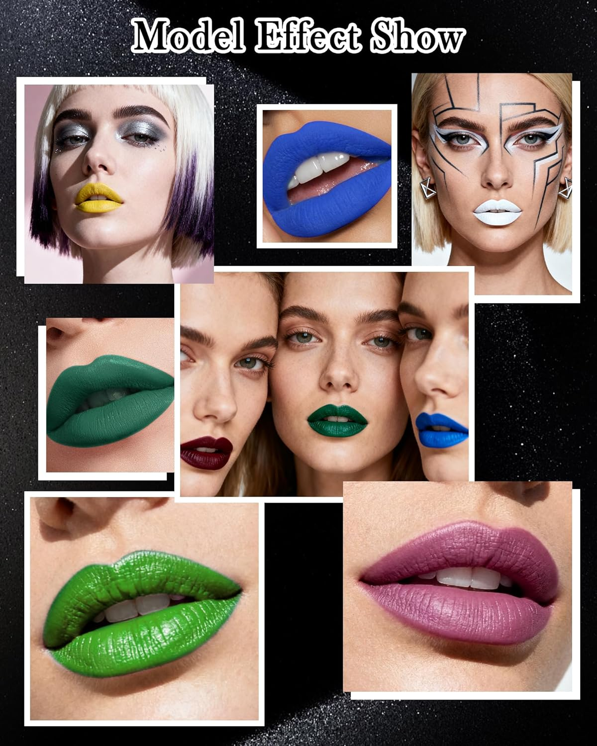 Matte Lipstick Plum, Silky Creamy Texture Lipsticks, Moisturising Lipstick for Cheeks Body Lips, Long-Lasting Moisture, Highly Pigmented Multi-Use Lip Makeup for Halloween 12 image number 3