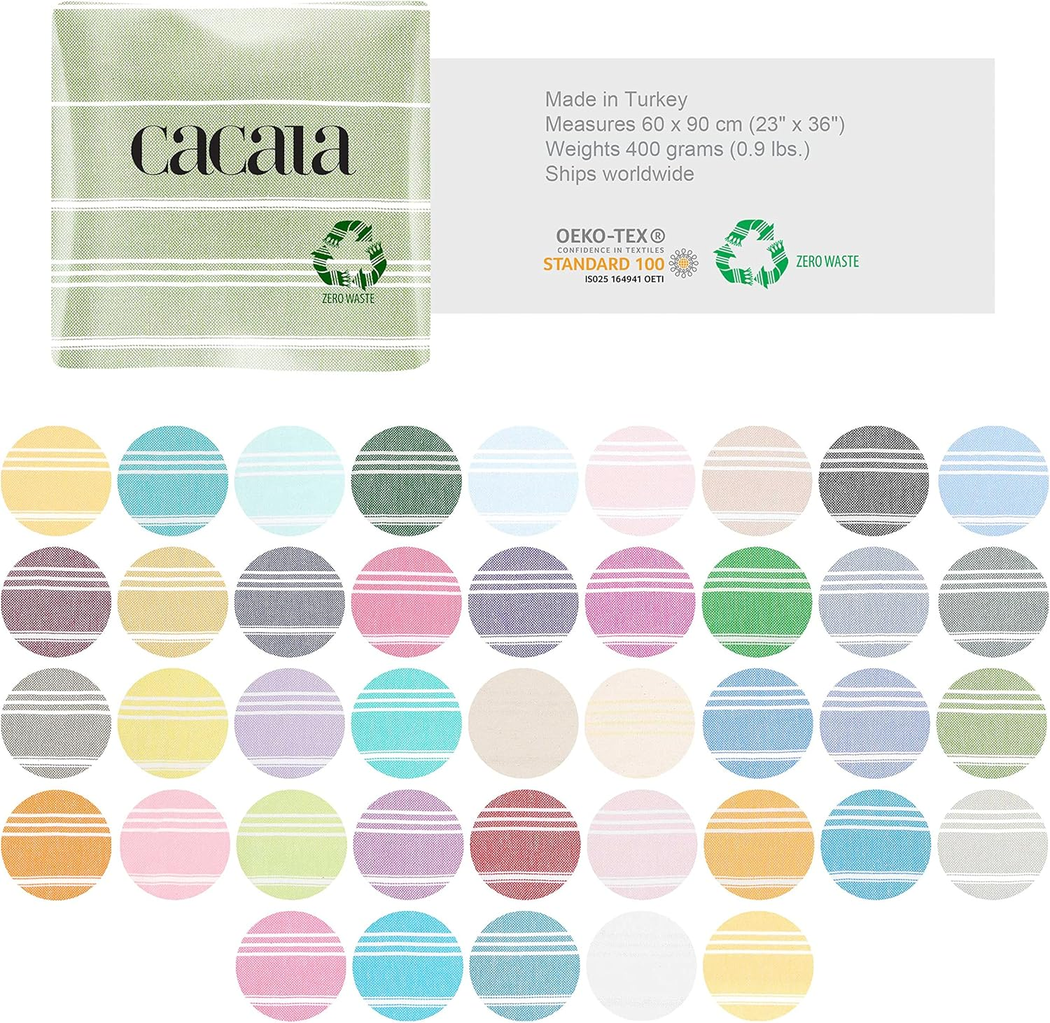 Cacala Turkish Hand Towels with Hanging Loop (23 X 36) Set of 4-100% Cotton Kitchen Towel Quick Dry Prewashed for Soft Feel Decorative Towels for Gym, Yoga, Bath and Kitchen - Olive Green - Dark Purple image number 2