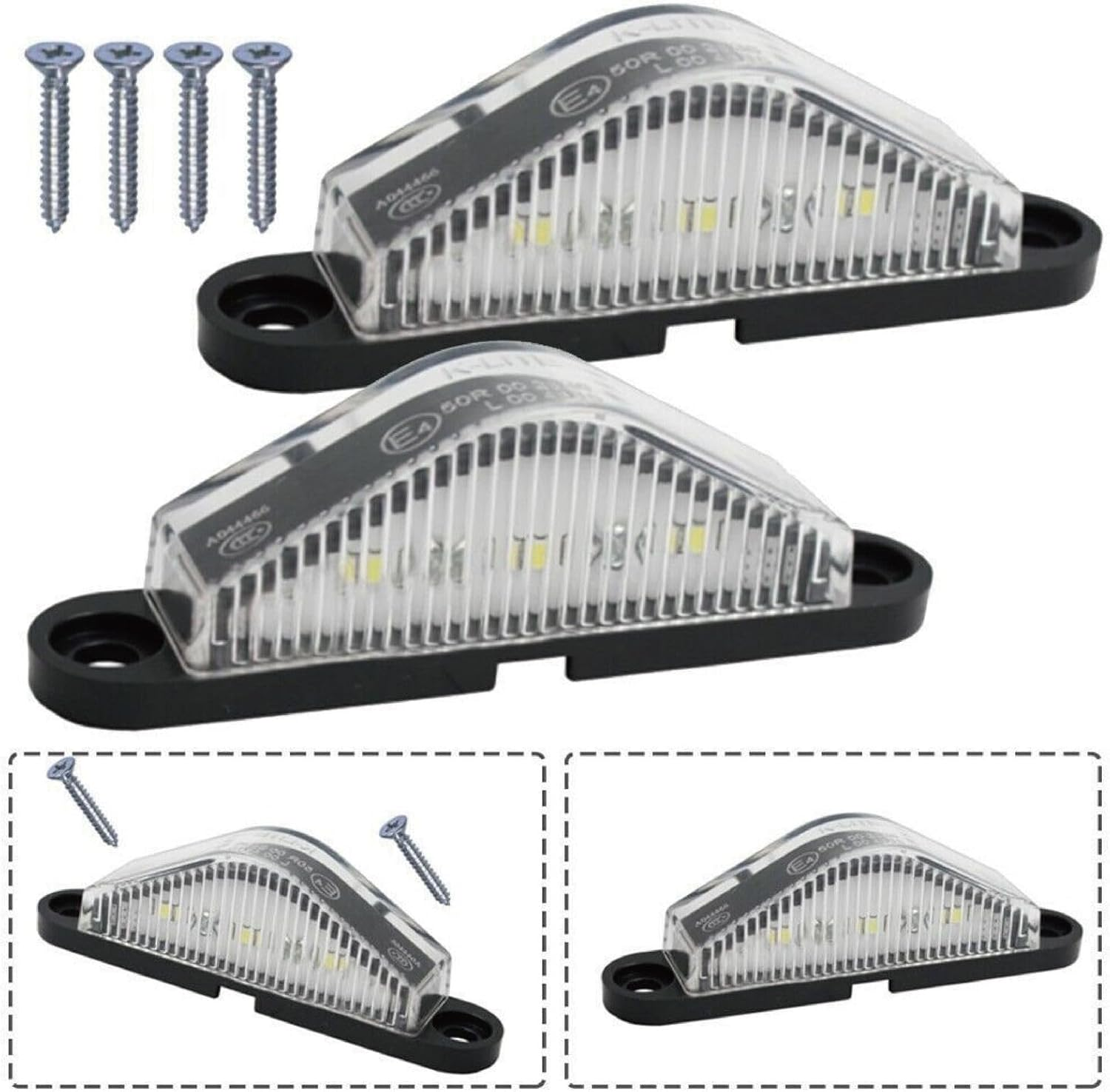 Tootoo 2Pcs LED License Number Plate Light Lamp Truck Caravan Trailer Boat UTE 10-30V image number 2