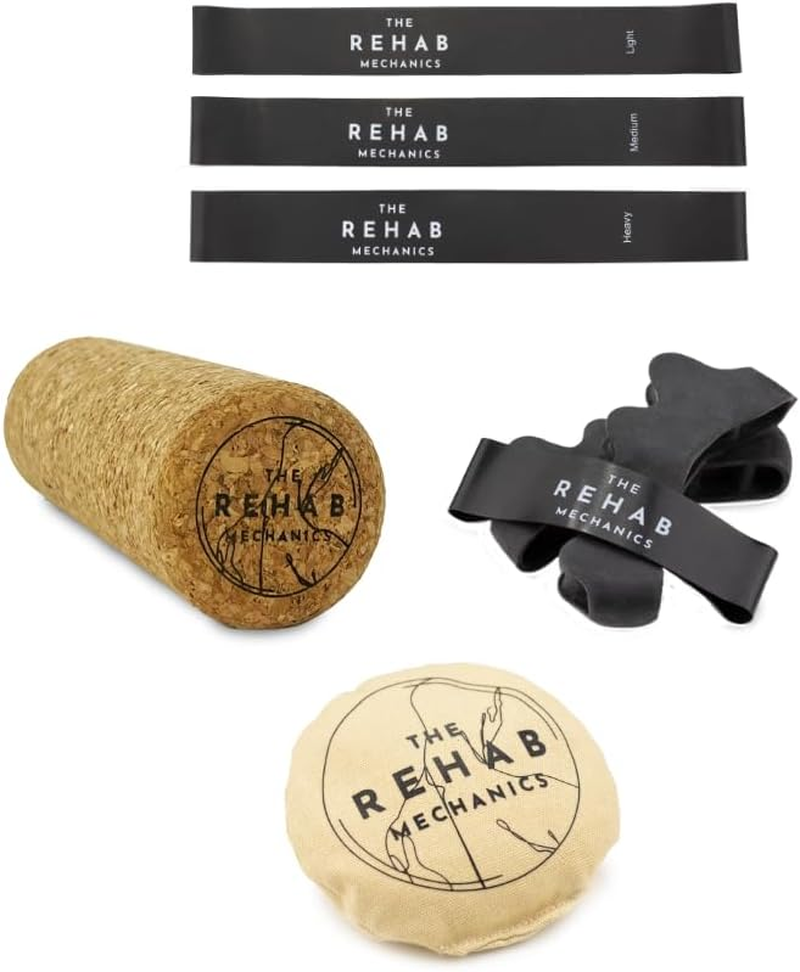 Foot Essentials Kit &ndash; Complete Foot Health Bundle with Mini Cork Roller, Strength Bands, Toe Bean Bag, Toe Spacer & Big Toe Band for Foot Pain Relief, Mobility, Strength & Balance image number 1