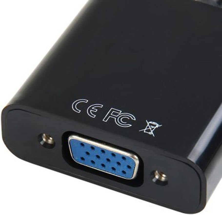 CY DP to VGA Adapter,Dp Displayport Male to VGA Female Display Monitor Converter Cable Adapter