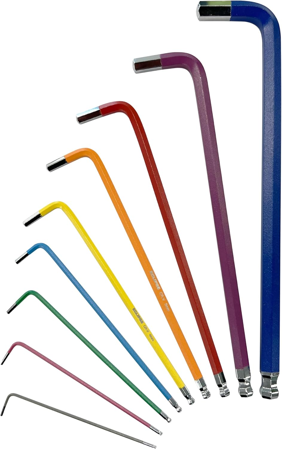 Eclipse Colour Coded Extra Long Hex Key 9Pcs Set image number 5