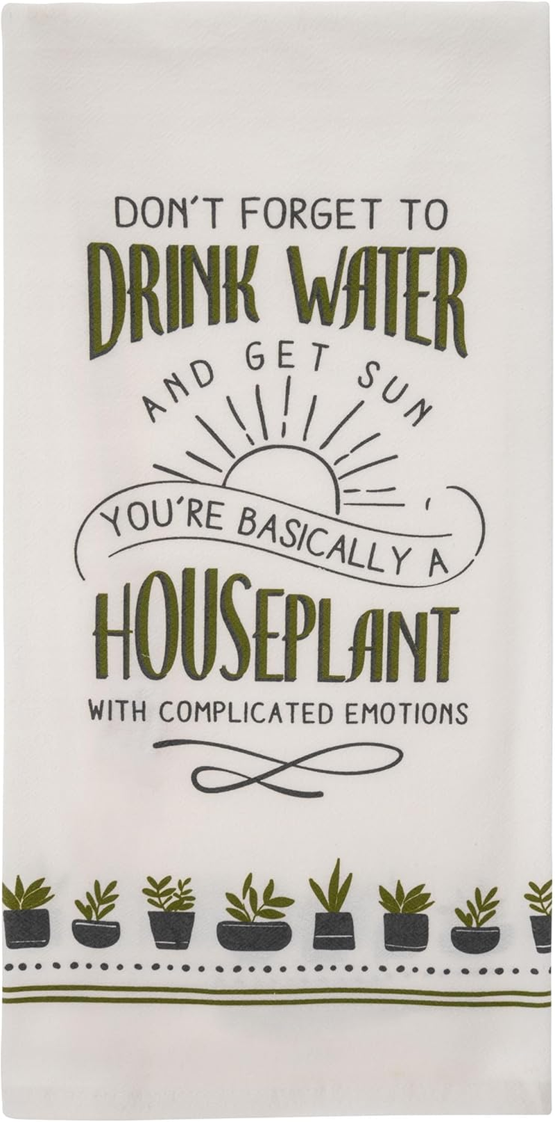 Karma Cheeky Flour Sack Tea Towel - 100% Cotton Hand Towels for the Kitchen - Witty Fun Home Decor - Bring Tequila - Bring Tequila image number 3