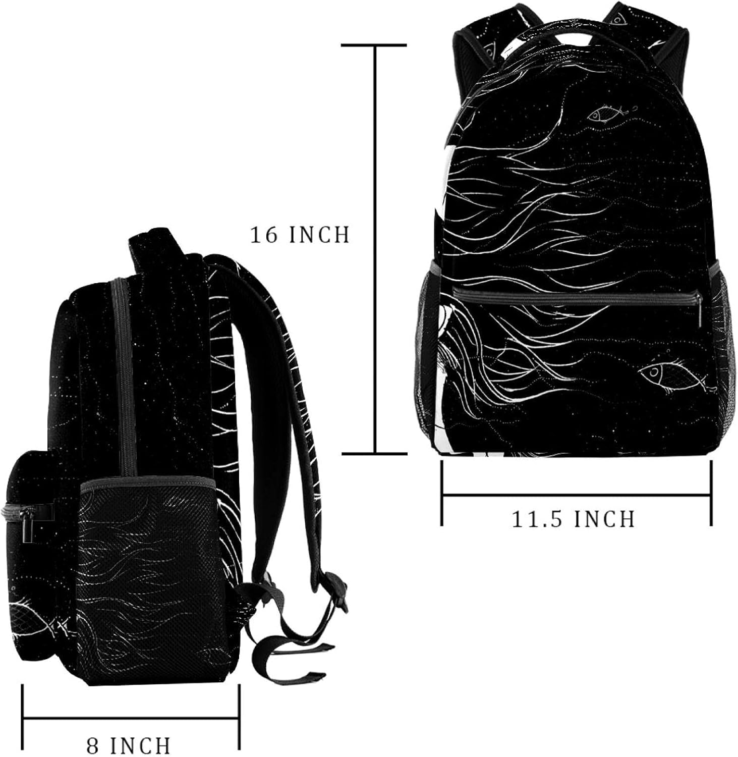 Fairy Tale Backpack Students Shoulder Bags Travel Bag College School Tote Backpacks image number 5