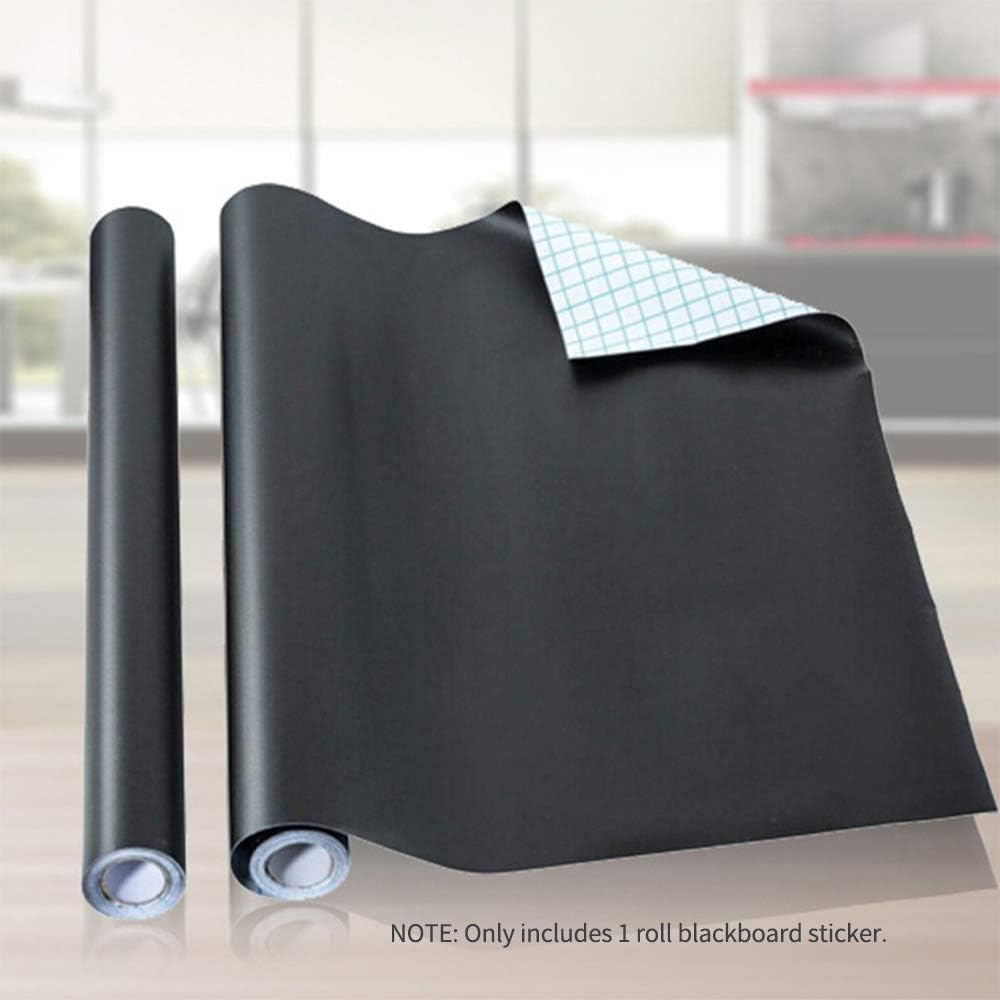 Portable Blackboard Sticker Magnetic Chalkboard Contact Removable Wall Decal Sticker 17.7X78.7 Inch for Home Office School Cafe Restaurant Menu