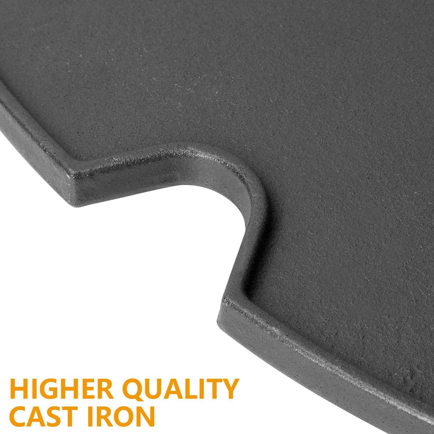 BBQ-PLUS Cast Iron Cooking Griddle Replacement Parts for Weber Traveler Portable Gas Grill,Bbq Accessories for Weber 9010001ZTKB image number 1