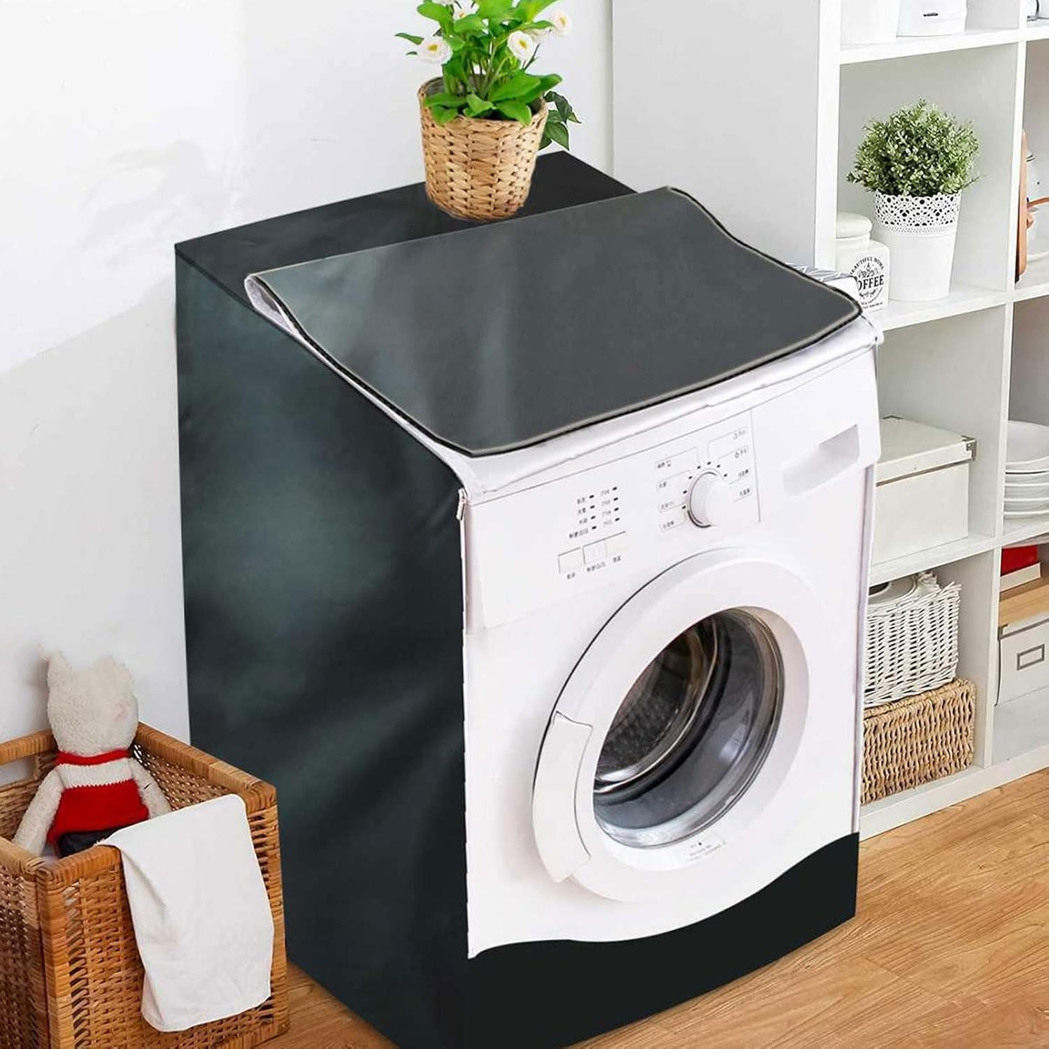 Washer and Dryer Covers for outside Washing Machine Cover for Outside, Durable Washing Machine Cover for All Seasons, 63 X 68 X 100 Cm Household Appliances image number 6