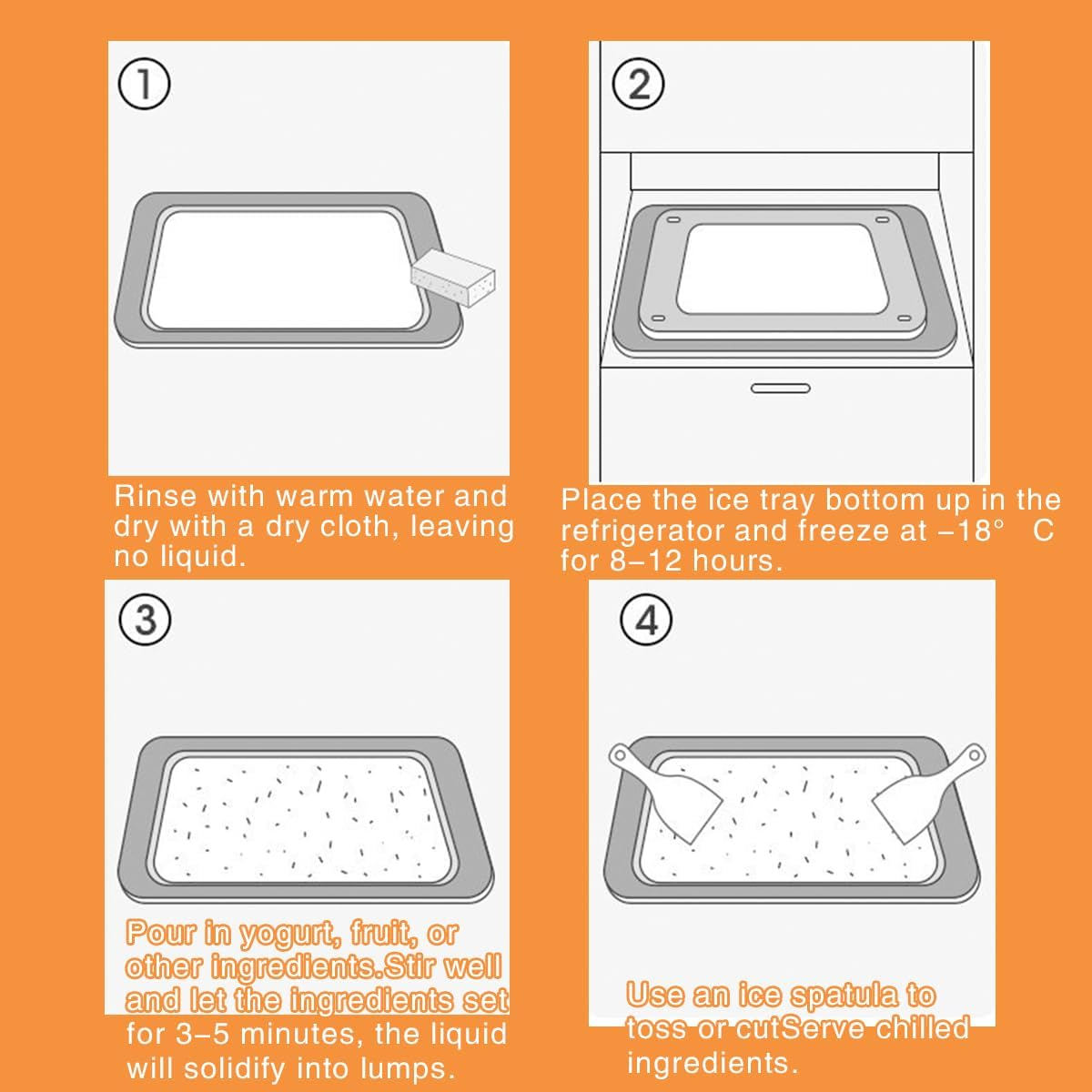 TOMVAES Ice Cream Maker, Ice Cream Plate with 2 Spatulas for Kids Family, Food Grade Stainless Steel Pan Ice Cream Machine Easy for Homemade Rolled Ice Cream Frozen Yogurt Sorbet Gelato (Pink) image number 6