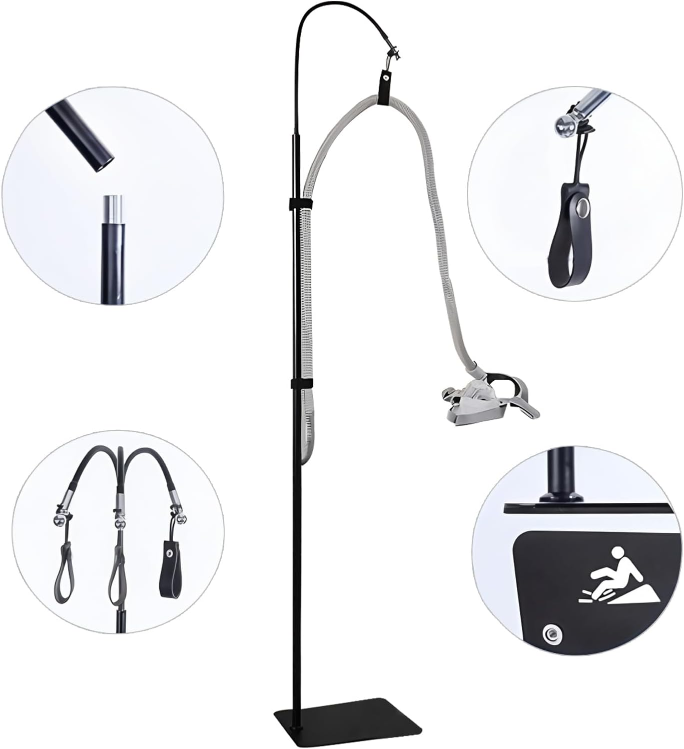 HDBHBH CPAP Hose Holder for Bed - Adjustable Height & Angle, Anti-Tangle Tube Lifter, Prevents Hose Leakage & Blockage, Sleep Apnea Hose Holder, Easy to Install & Remove (Only Holder) image number 3