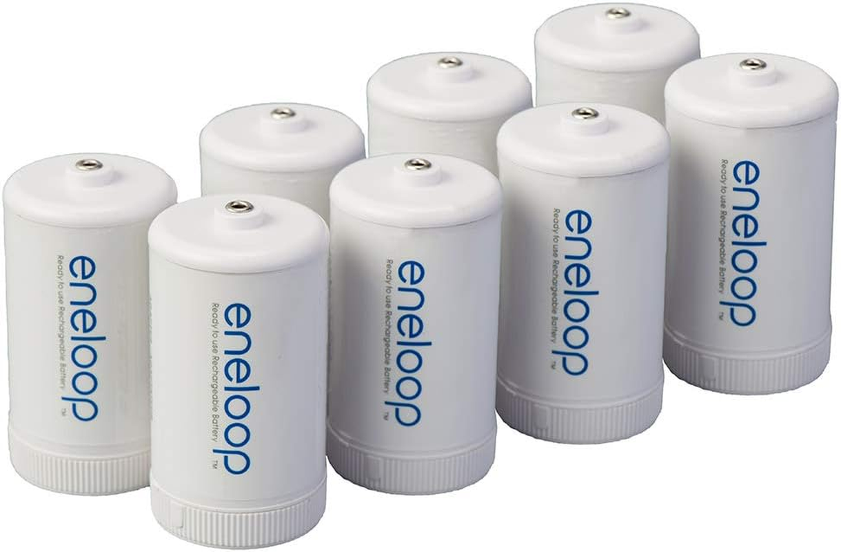 Eneloop Panasonic BQ-BS2E4SA C Size Spacers for Use with Ni-Mh Rechargeable AA Battery Cells, 4 Pack image number 2