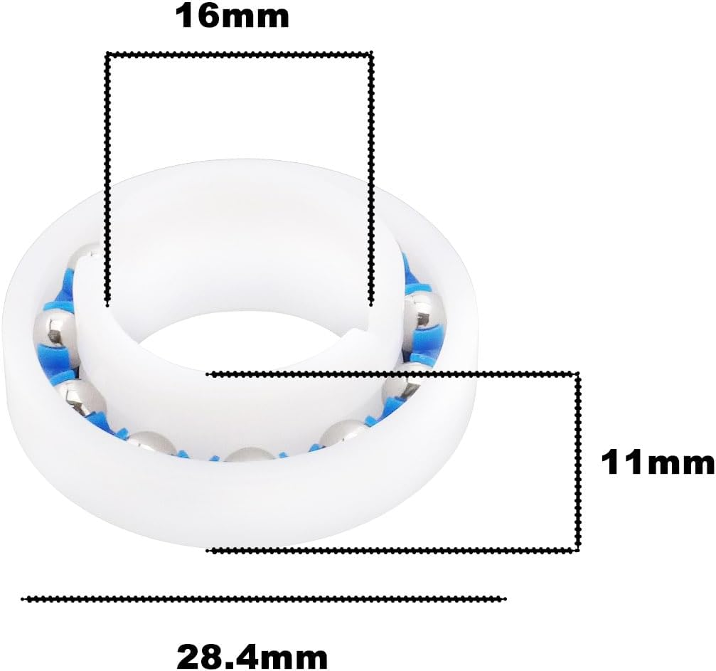2Pcs R0527000 Pool Cleaner Engine and Wheel Ball Bearing Replacement Compatible with Zodiac MX8 MX6 and MX8 Elite MX6 Elite Pool Cleaners image number 5