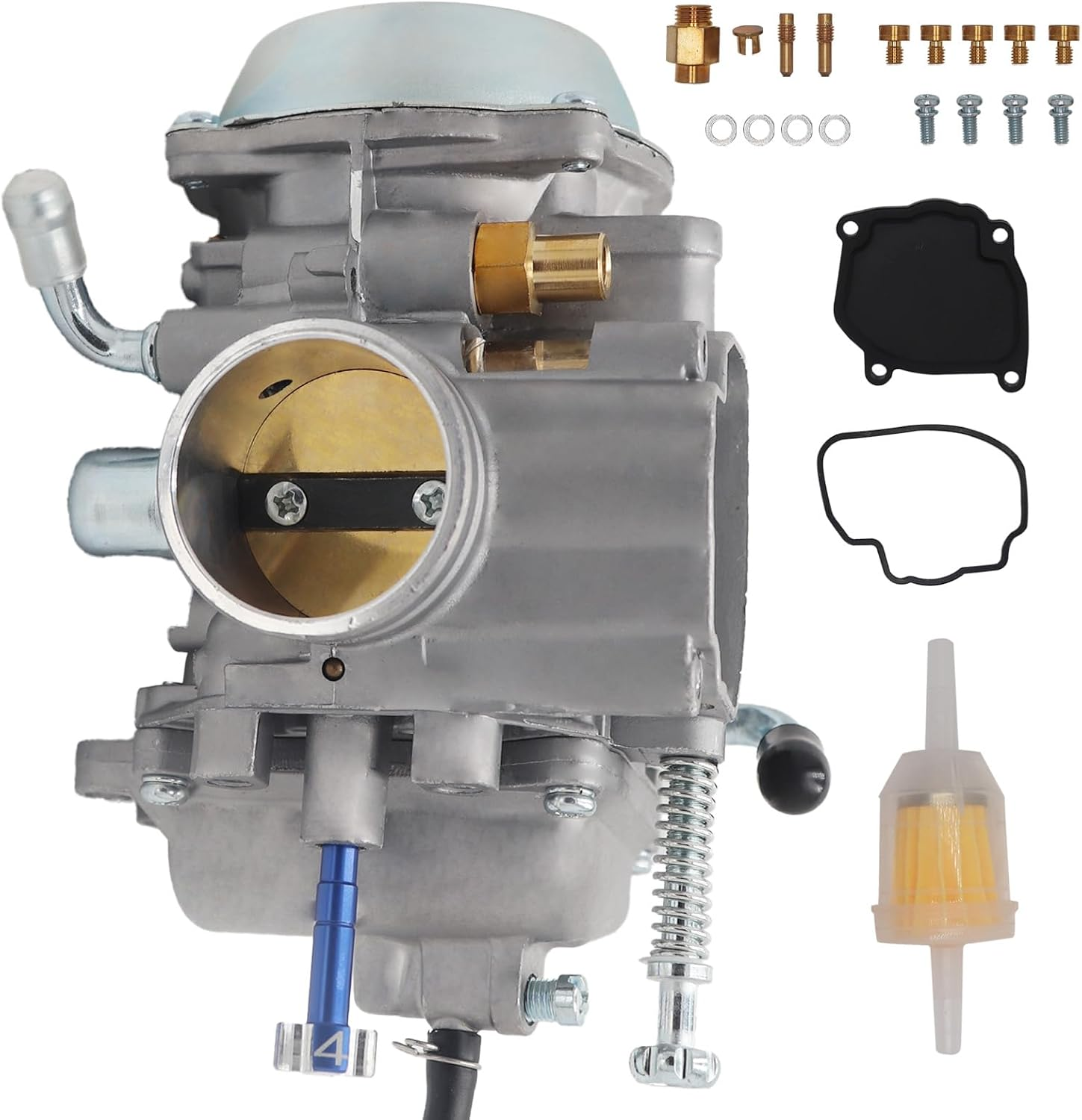 JIK Carburetor Carb for Polaris Magnum 325 330 425 500 Sportsman 300 400 500 600 700 Hawkeye Ranger 500 Trail Boss 325 330 Trail Blazer 330 ATV Quad (Blue) - Red image number 7