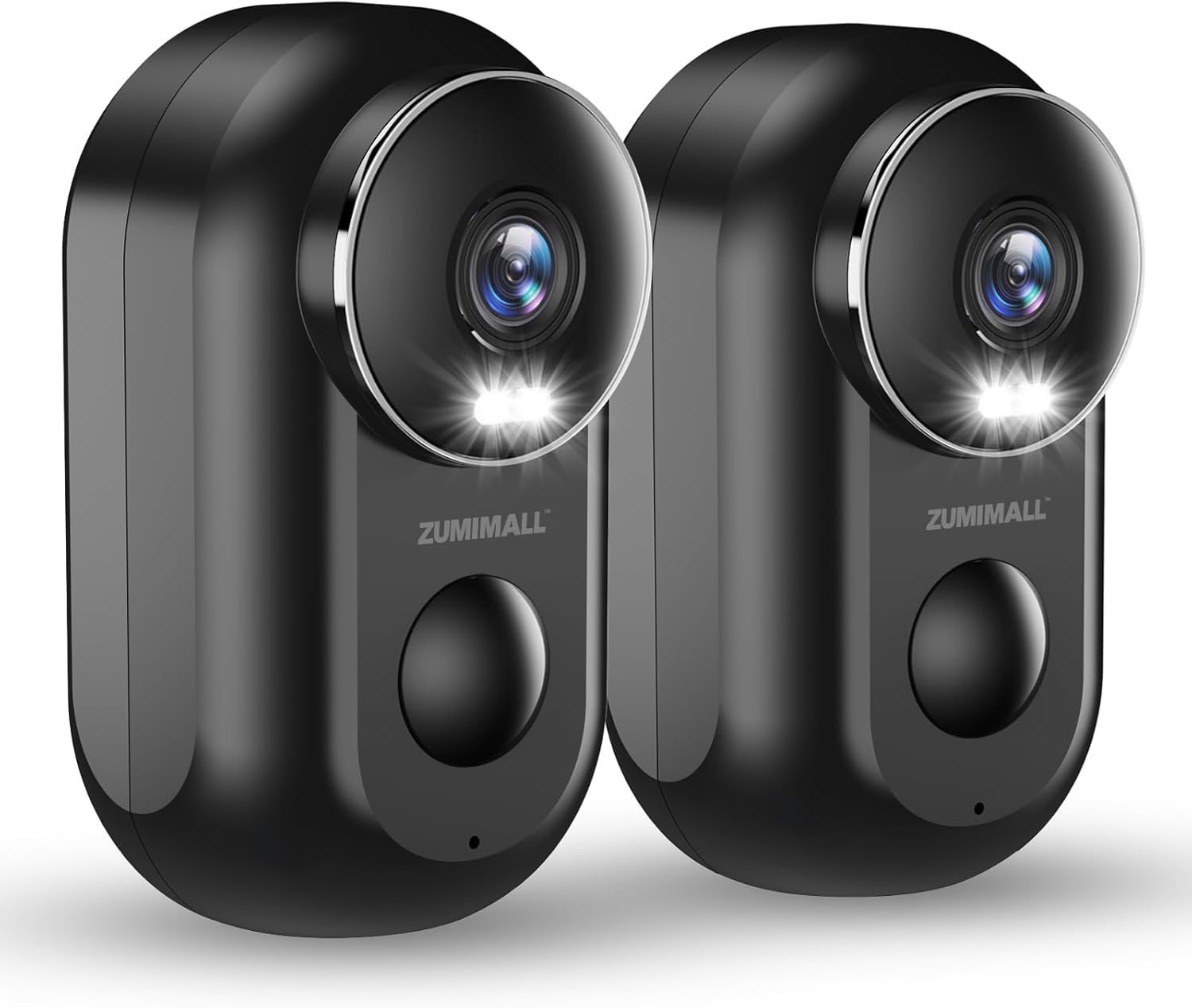 ZUMIMALL 2K Security Cameras Wireless Outdoor with Magnetic Mount, 3MP Outdoor Camera Wireless Battery Powered, 2.4G Wifi Cameras for Home Security Indoor, Color Night Vision/Siren/Pir/Ai/Alexa(White)