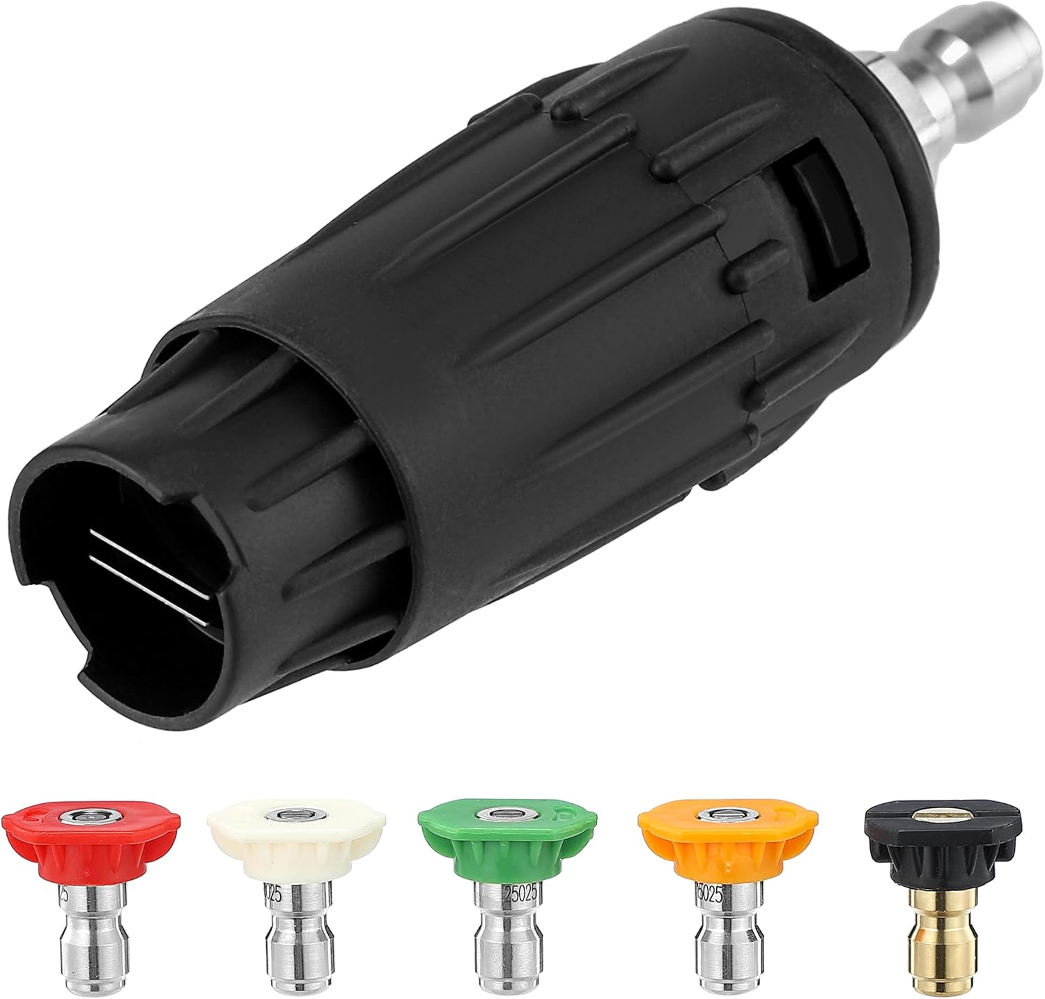 JOEJET Pressure Washer Tips, Adjustable Pressure Washer Nozzle with 5 Spray Nozzle Tips, 1/4 Inch Quick Connect, 3000 PSI image number 5