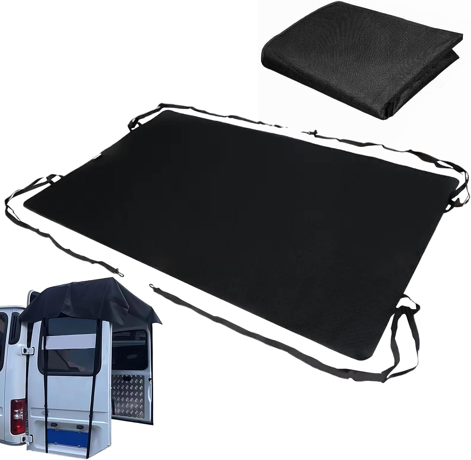 Rear Door Awning Cover, Waterproof Rear Barn Door Canopy Cover for RV Campera, Tear Resistant Rear Barn Door Awning Cover, Weather Protection Sun Shade Cover for Outdoor Car, Camping image number 5