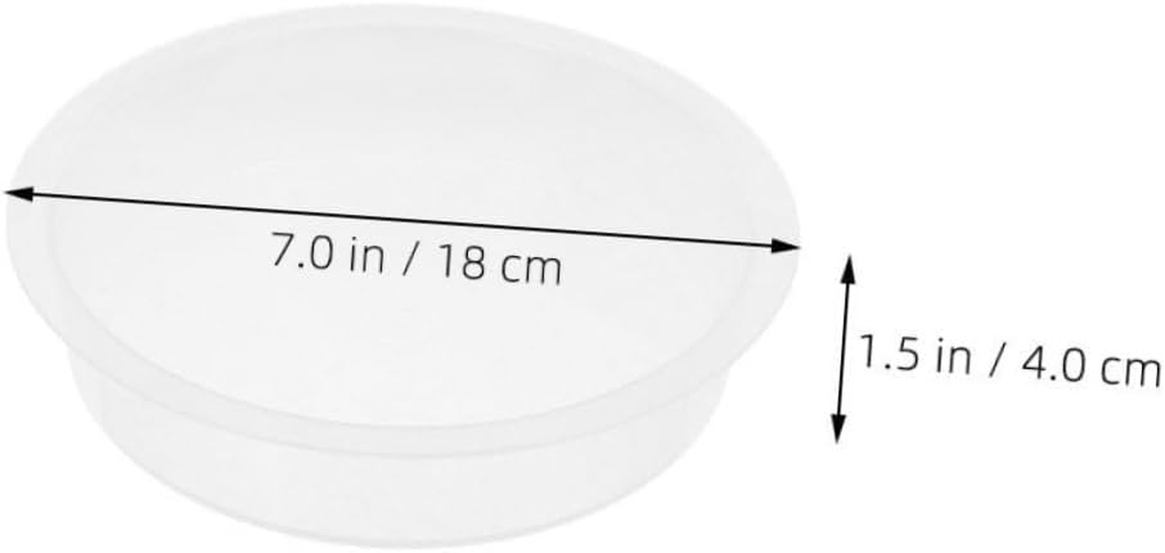 Yardwe 6Pcs Plastic Bird Bath Bowl Replacement for Outdoor Garden Balcony Lightweight Bird Water Feeder Bowls to Attract Hummingbirds Parrots image number 5