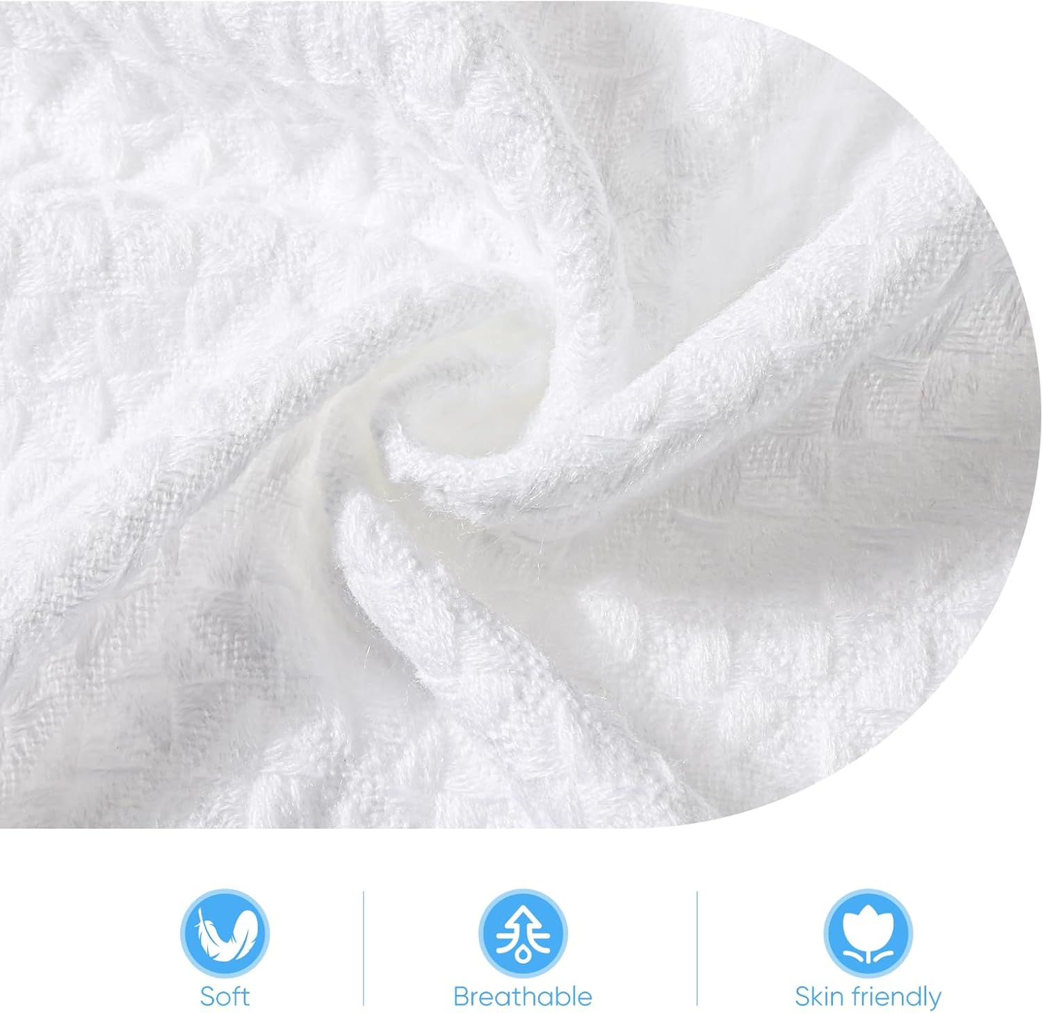 Baby Blanket for Boys Girls God Bless Baptism Christening Shawl White Soft Knit Receiving Swaddle Newborn Unisex Summer Autumn Winter Nursing Cover - Baptism Blanket image number 3