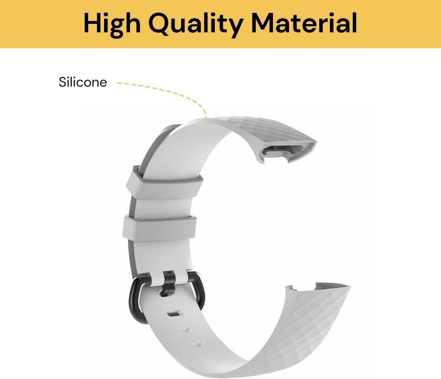 Ezonedeal Sport Bands for Fitbit Charge 4 Band & Fitbit Charge 3 Bands, Soft Silicone Adjustable Replacement Wristbands Women/Men for Fitbit Charge 4 / Fitbit Charge 3 / Charge 3 SE image number 4