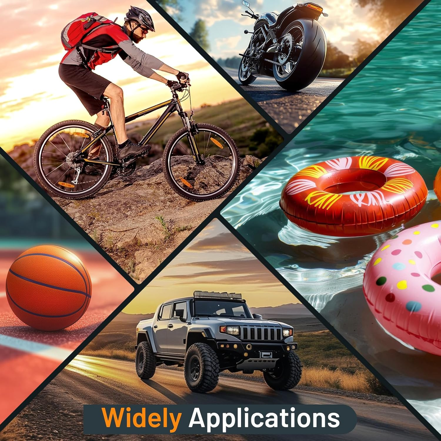 PHIRAH Tire Inflator Portable Air Compressor, Cordless Tire Air Pump for Car Tires with Digital Pressure Gauge, 150PSI Fast Inflation Tire Pump with LED Light for Cars, Motorcycles, Bikes, Balls image number 5