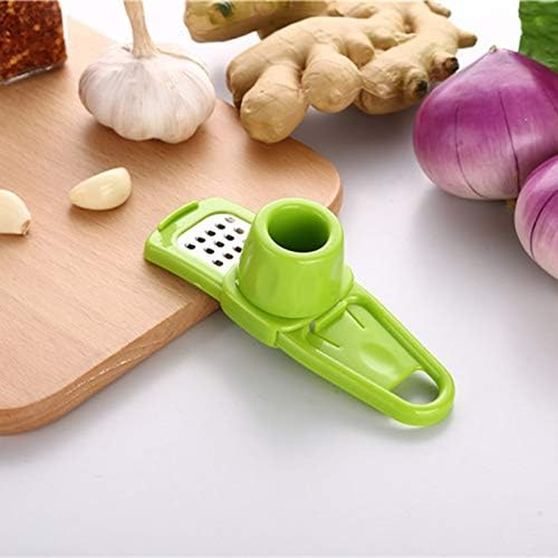 Garlic Grater Tool Garlic Press Garlic Mincer Crusher Graters for Kitchen(Green) image number 5