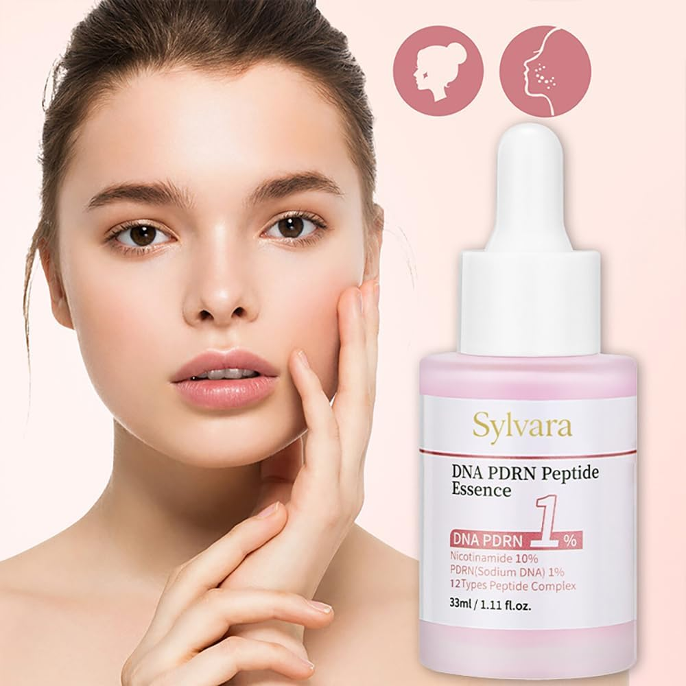 Pink Peptide 12 PDRN Serum with Salmon DNA PDRN 10,320Ppm 12 Peptides Niacinamide for Skin Glow, Hydrating Moisturizing, Firming, Uneven Skin Tone, Korean Skincare(33Ml) image number 4