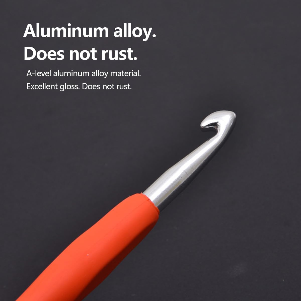 9 Pcs Crochet Kit,Non-Slip Crochet Hooks,Aluminum Crochet,Clover Crochet Hooks,Crochet Hooks Set, for Arthritic Hands,Beginner Knitting and Crochet Supplies,Easy to Use image number 4