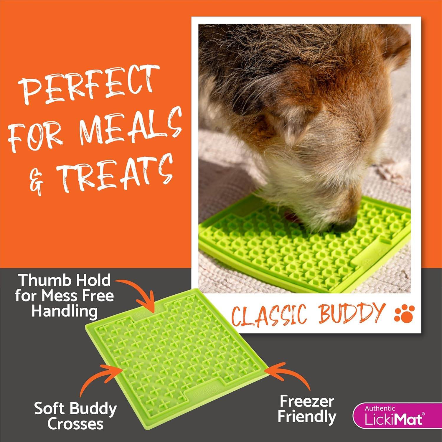 Lickimat Classic Buddy, Slow Feeder for Dogs, Boredom and Anxiety Reducer; Perfect for Food, Treats, Yogurt, or Peanut Butter. Fun Alternative to a Slow Feed Dog Bowl, Turquoise image number 6