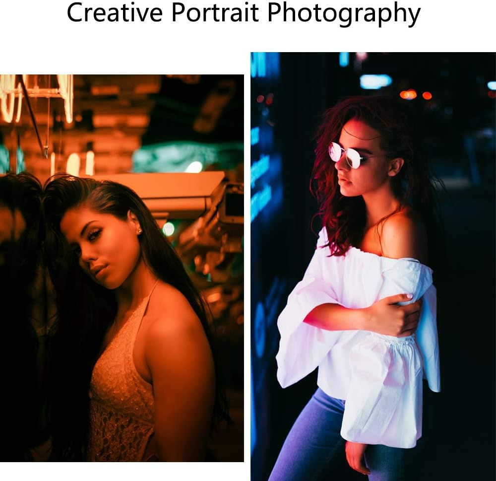 Orange Color Correction Gel Filter Sheet 16X20 Inches 4 Pieces 1/2 CTO Photography Lighting Gels for Photo Studio Flashlight Led Light - 1/4 Cto image number 6