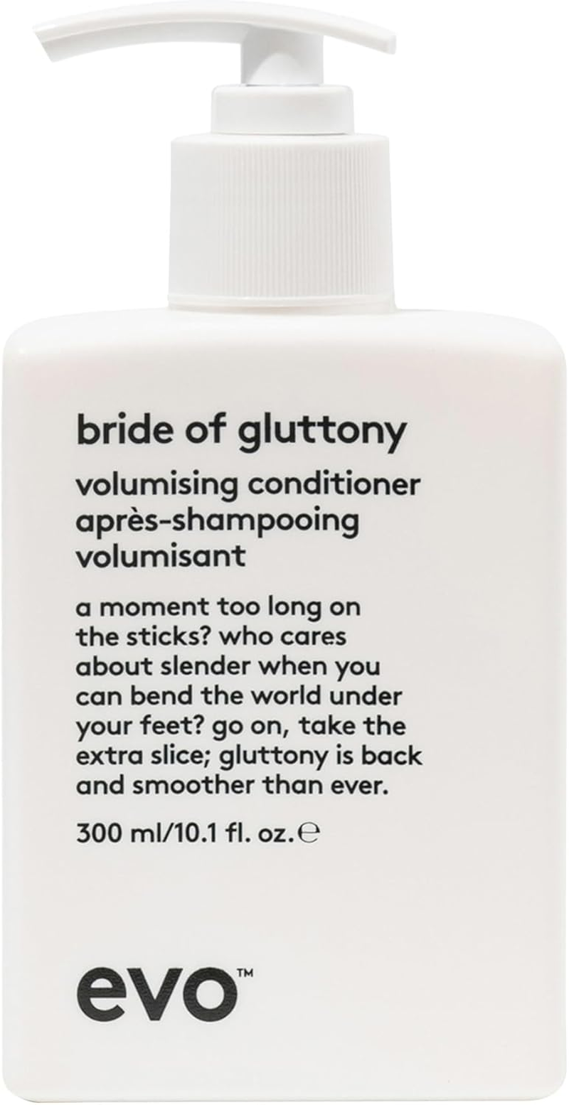 Evo Gluttony Volumising Shampoo & Conditioner - for All Types of Hair - Adds Lift, Body Shine, Strength & Elasticity - 10.1 Fl Oz image number 5