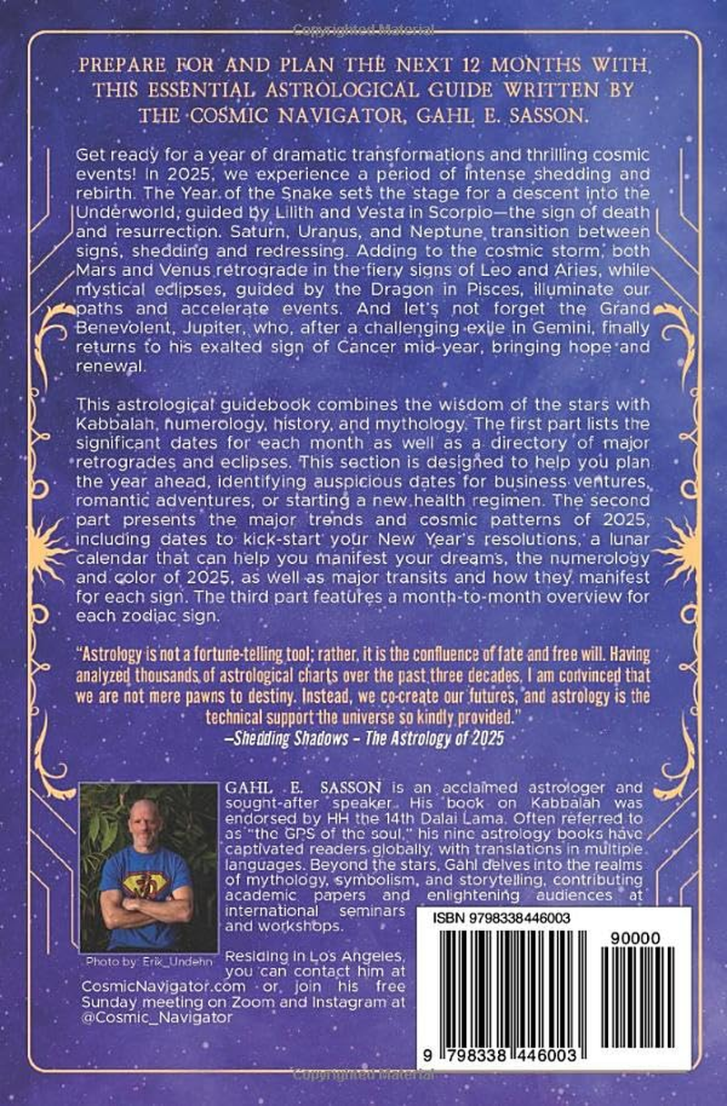 Shedding Shadows: the Astrology of 2025 - a Complete Planner Workbook and Guide to Astrological Predictions , Moon Phase and Magic Calendar , Kabbalah , Numerology , and Horoscope Insight