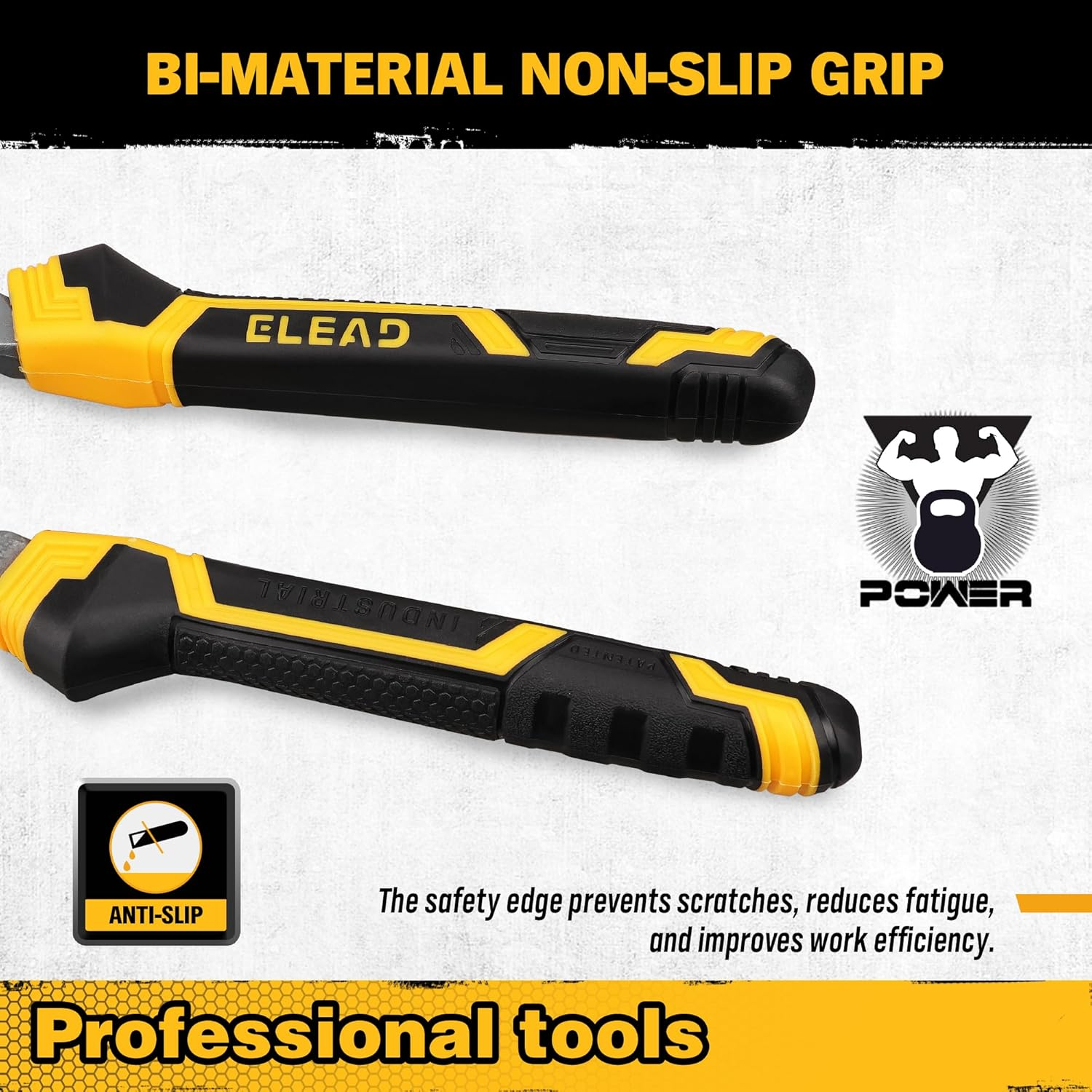 ELEAD Adjustable Oil Filter Wrench Set - 9" & 12" Oil Filter Pliers Oil Filter Removal Tools for Cars, Trucks, Motorcycles - Durable Carbon Steel, Ergonomic Grip, Easy Access Design image number 5