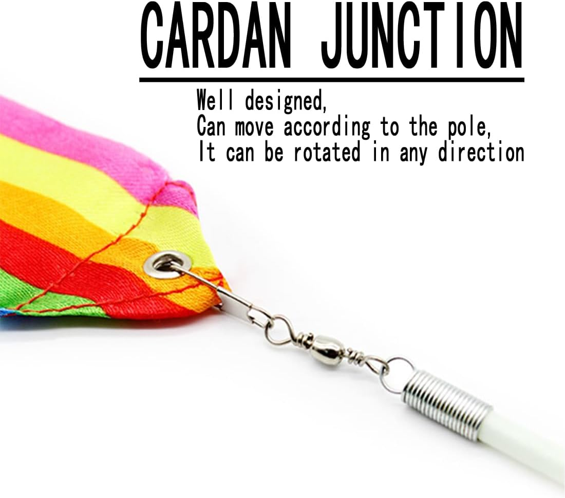 XUTONG 15PCS Dance Ribbon,Rainbow Party Dance Ribbons for Rhythmic Gymnastics Birthday Party Decoration Supplies image number 5