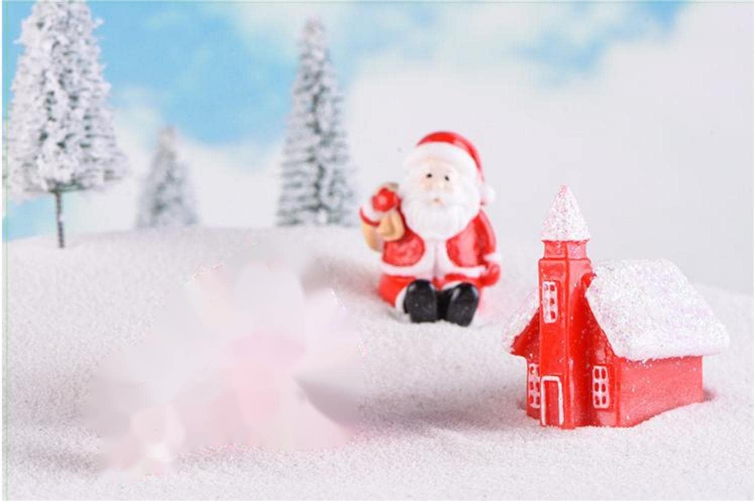 27 Pieces Christmas Resin Miniature Ornaments Kit for DIY Fairy Garden, DIY Snow Globe Figurines Crafts,Dollhouse, Desktop,Landscape Decorations image number 2