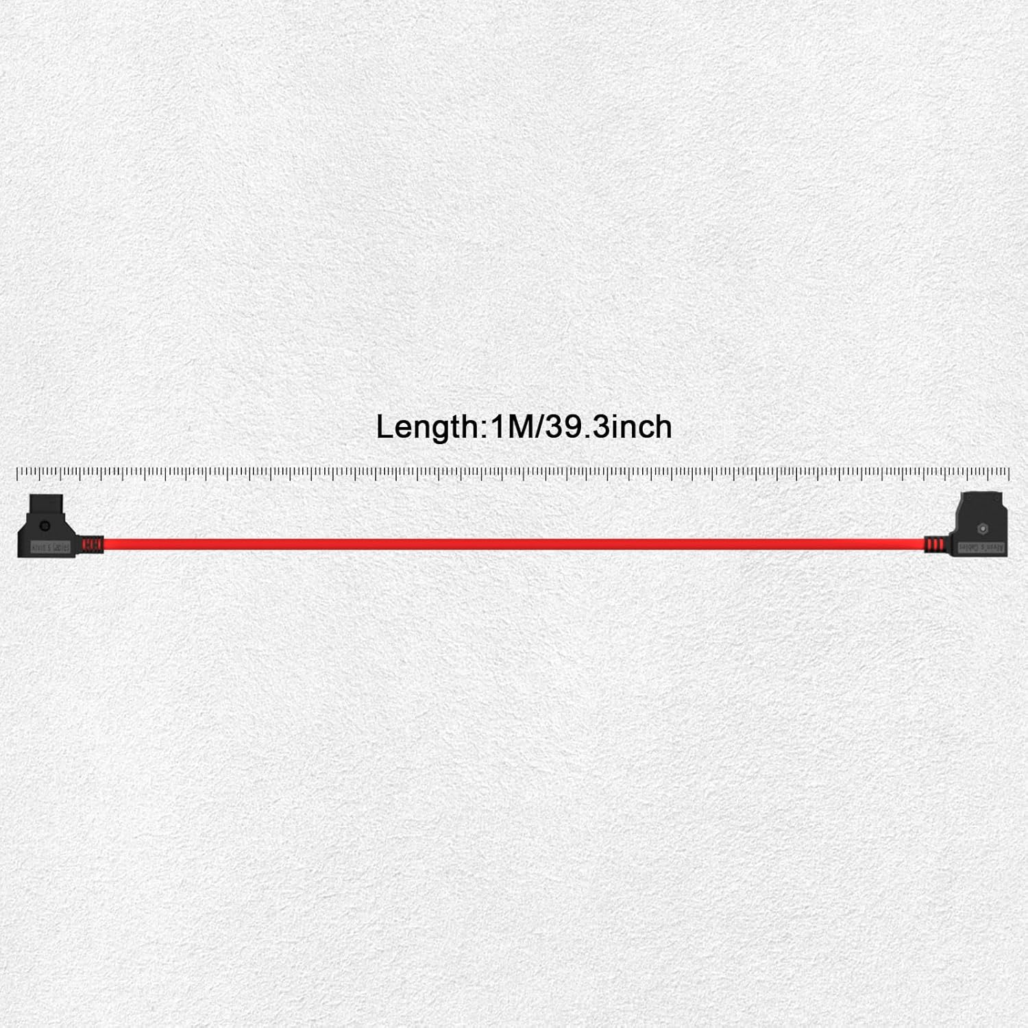 Alvin'S Cables Ultra Soft D-Tap Male to Female Extension Cable for DSLR Rig Anton Bauer Battery IDX Smallrig V-Mount Gold Mount Battery 1M| 39.4In image number 1