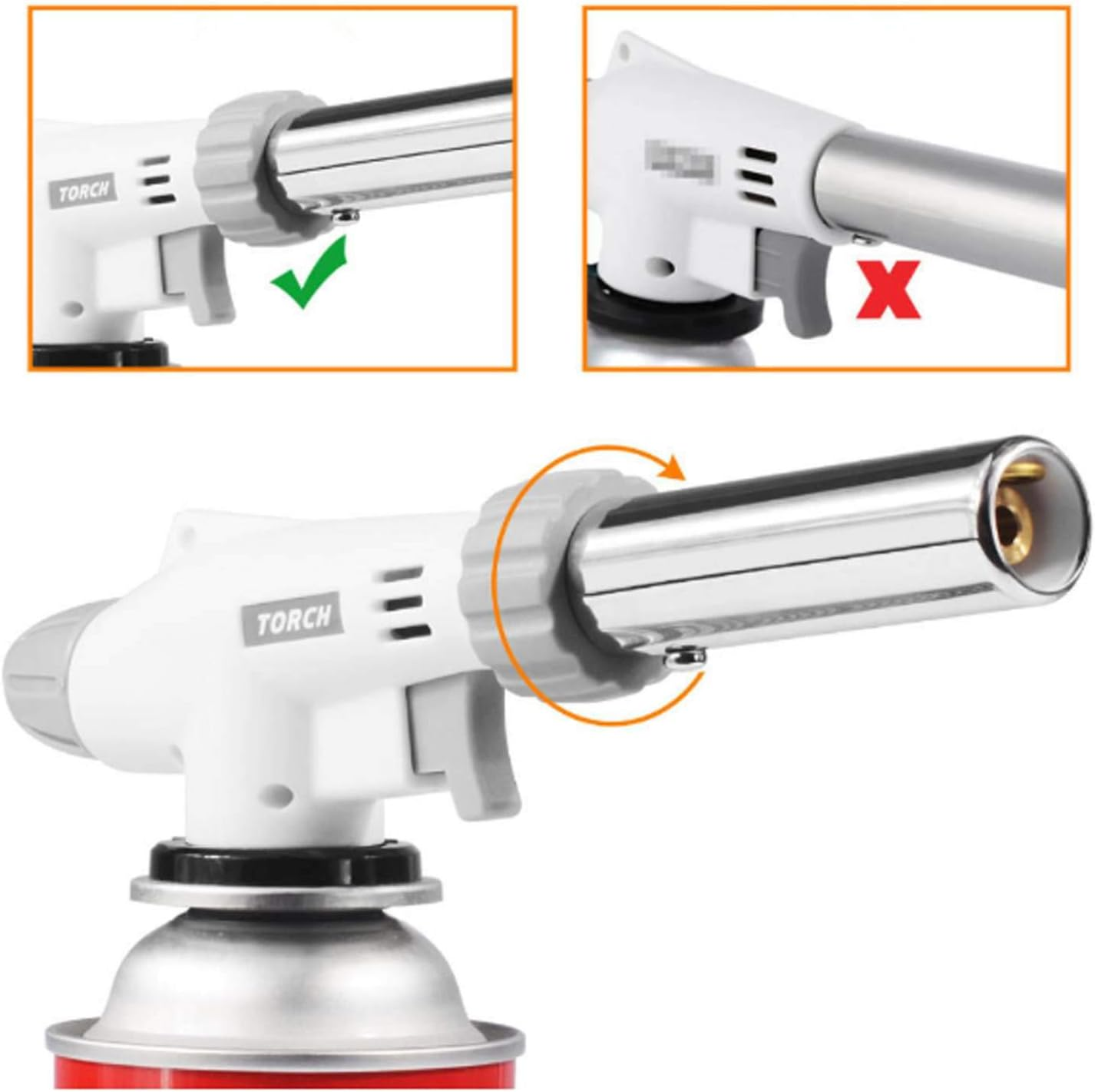 Multi Purpose Gas Burner Butane Blow Torch Ignition Camping Welding BBQ Lighter Gun Soldering Master Fire Bird Gas Torch (WS-516C Master Torch)