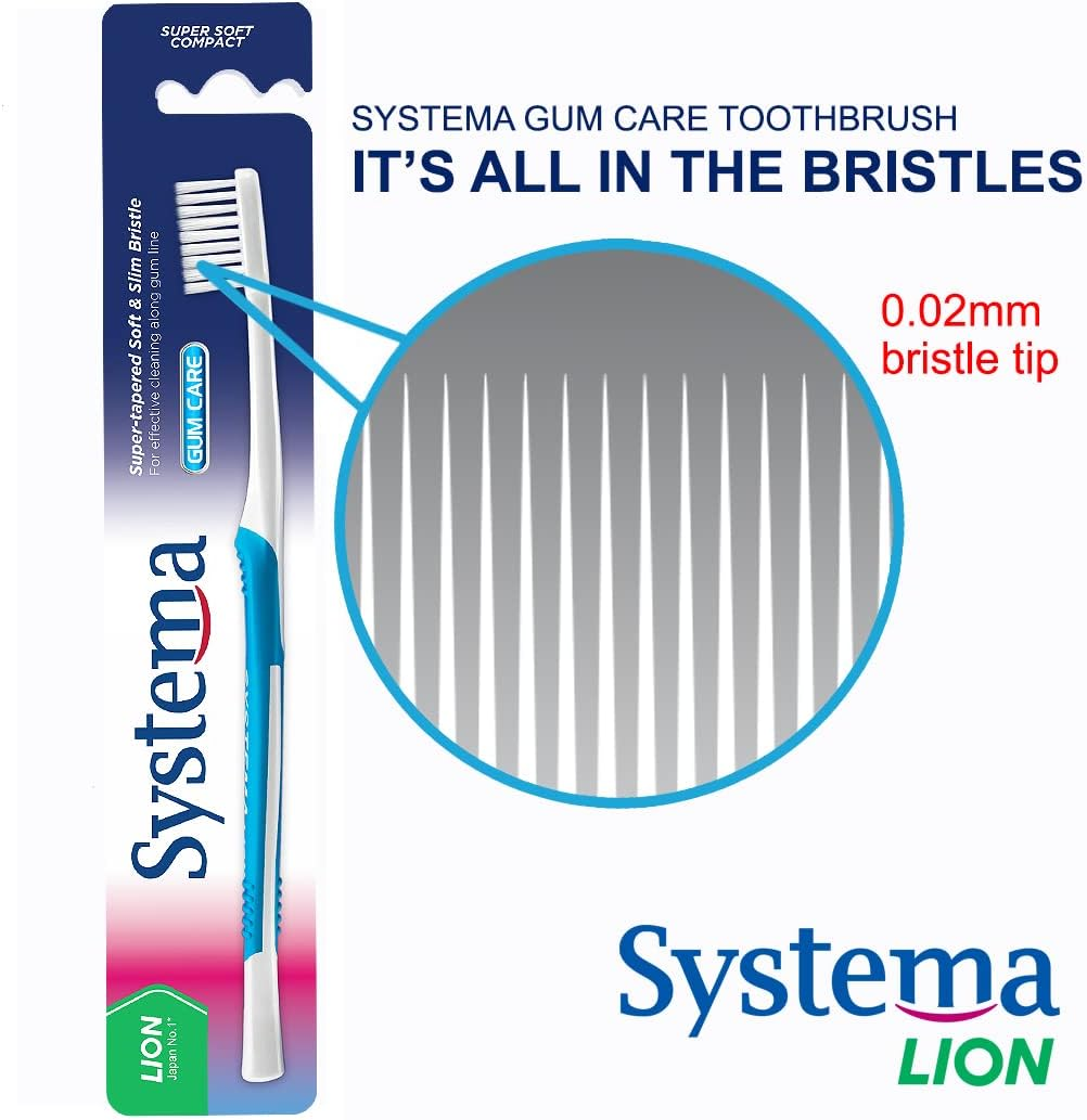 SYSTEMA Super Soft Gum Care Compact Toothbrush Pkt of 4Pcs for $19.95