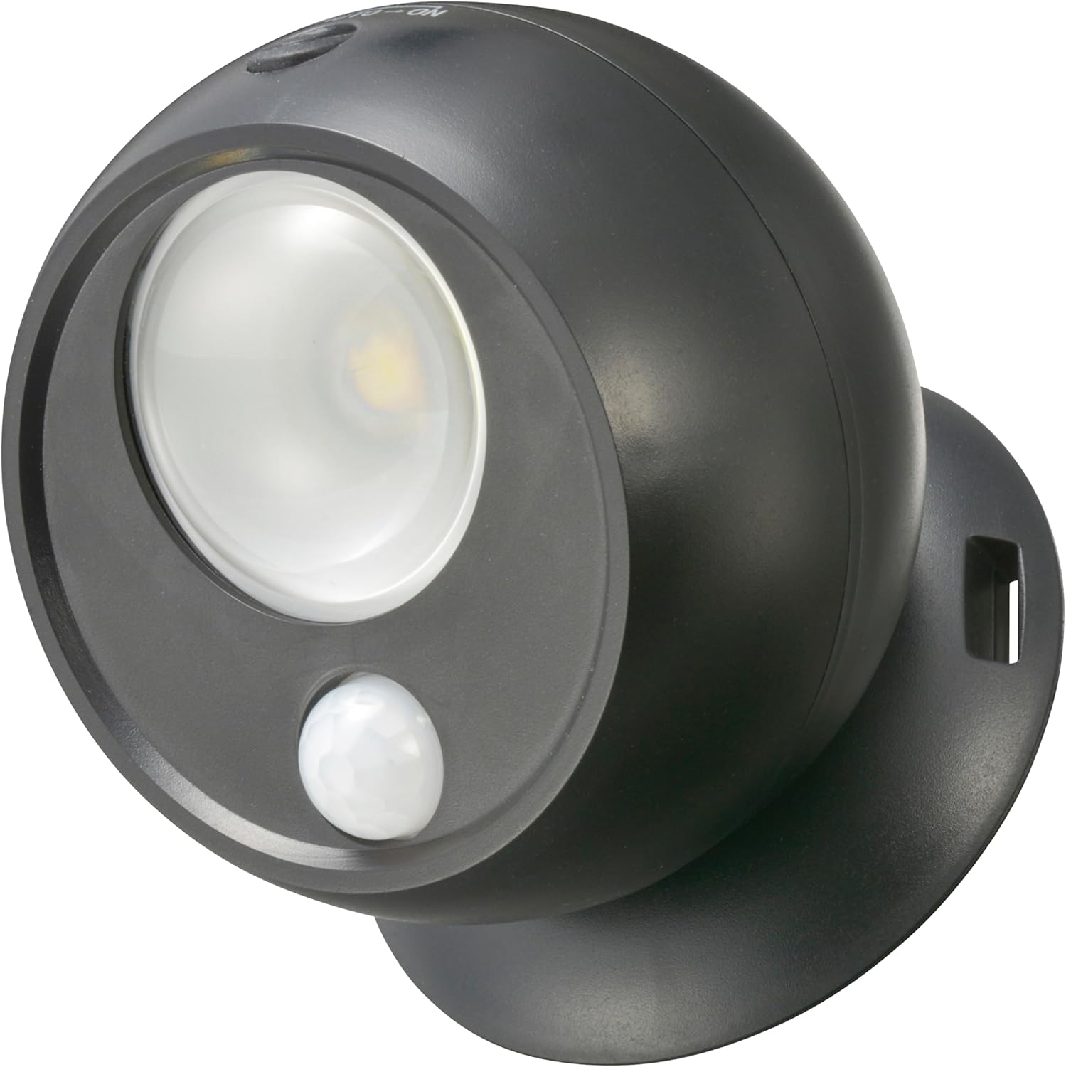 Ohm LT-SOW10-K 06-5259 Ohm Electric Battery Operated Sensor Ball Light, Bright/Dark, Motion Sensor, Outdoor, Compact, Garden Light, Black image number 1