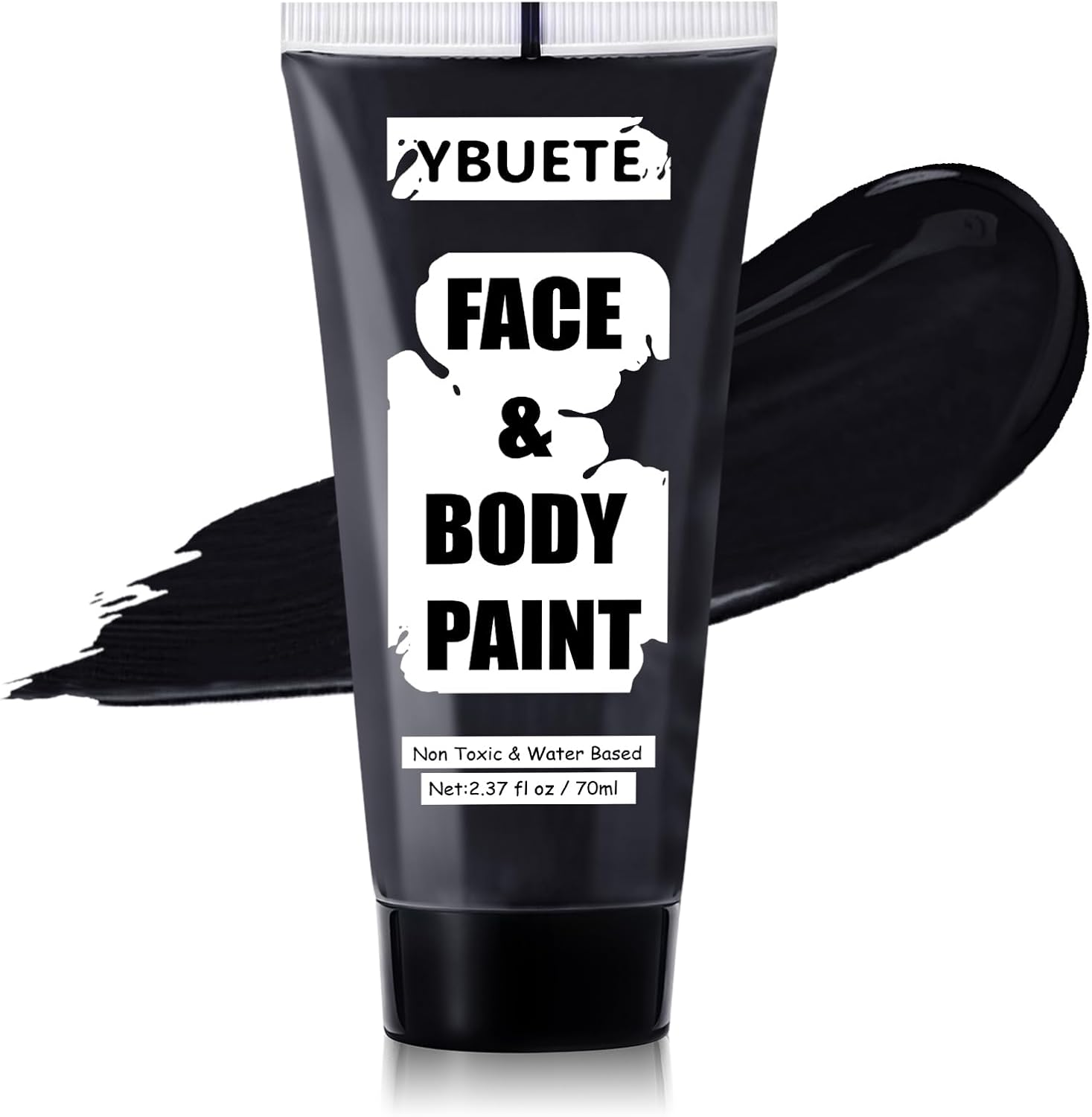 YBUETE Light Green Water Based Face Body Paint for St. Patrick&rsquo;S Day,2.37 OZ Large Tube Full Coverage Face Paint for Cosplay Monster Hulk Witch,Washable Green Body Painting Adult Halloween SFX Makeup